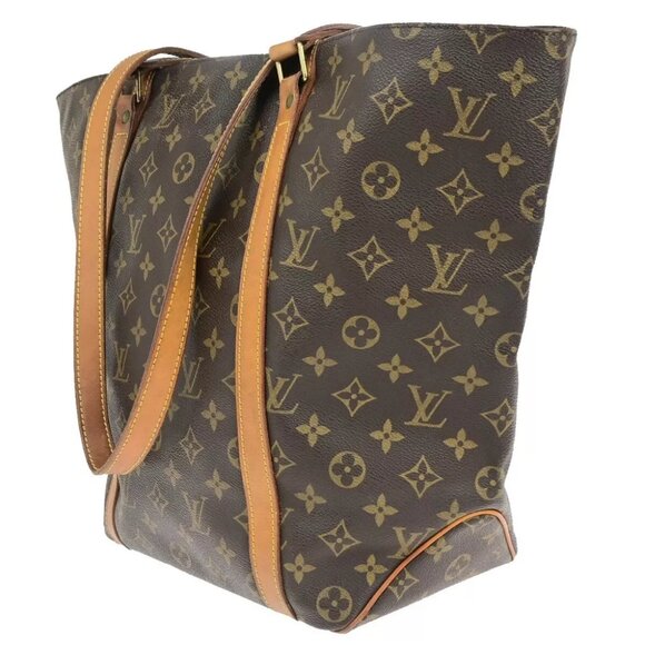 AUTHENTICITY GUARANTEED LOUIS VUITTON Sac Shopping Shoulder Tote Bag Monogram - Picture 2 of 16
